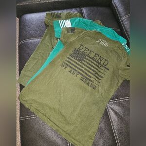3 Grunt Style Green Tee's Size Large